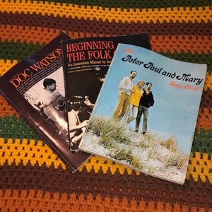 VTG-lot of 3 60s & 70s song books boho hippie folk music